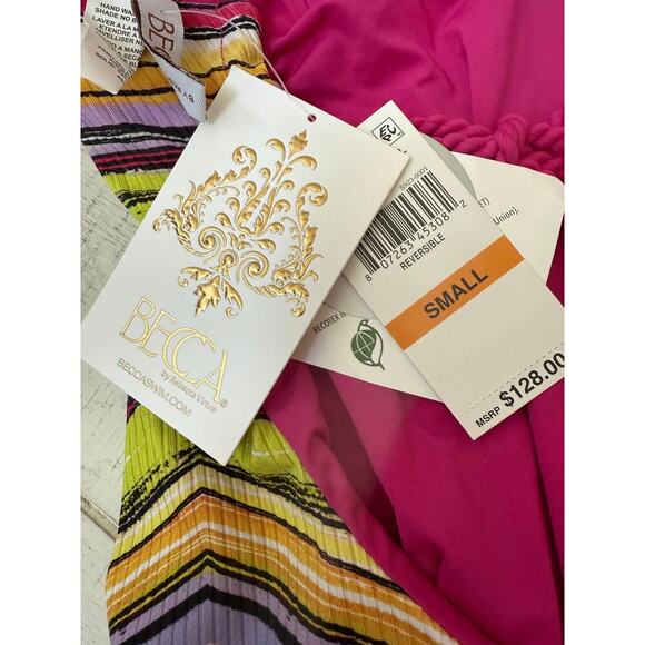 Becca Women's Pink Farah Reversible One Piece Size S - Picture 7 of 7